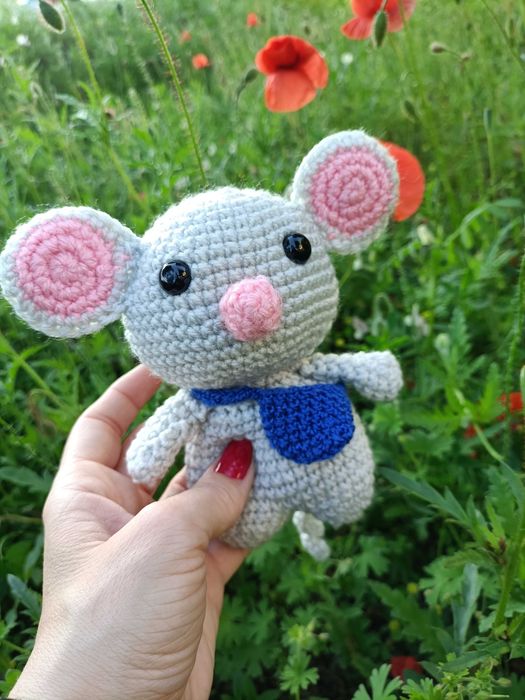 Myszka pluszak, handmade