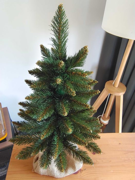 Choinka sztuczna świerk syberyjski/naturalny premium 60 cm juta
