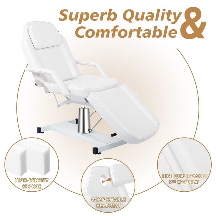 Marquesa Hidráulica Giratória 360º - Ajustável, Confortável