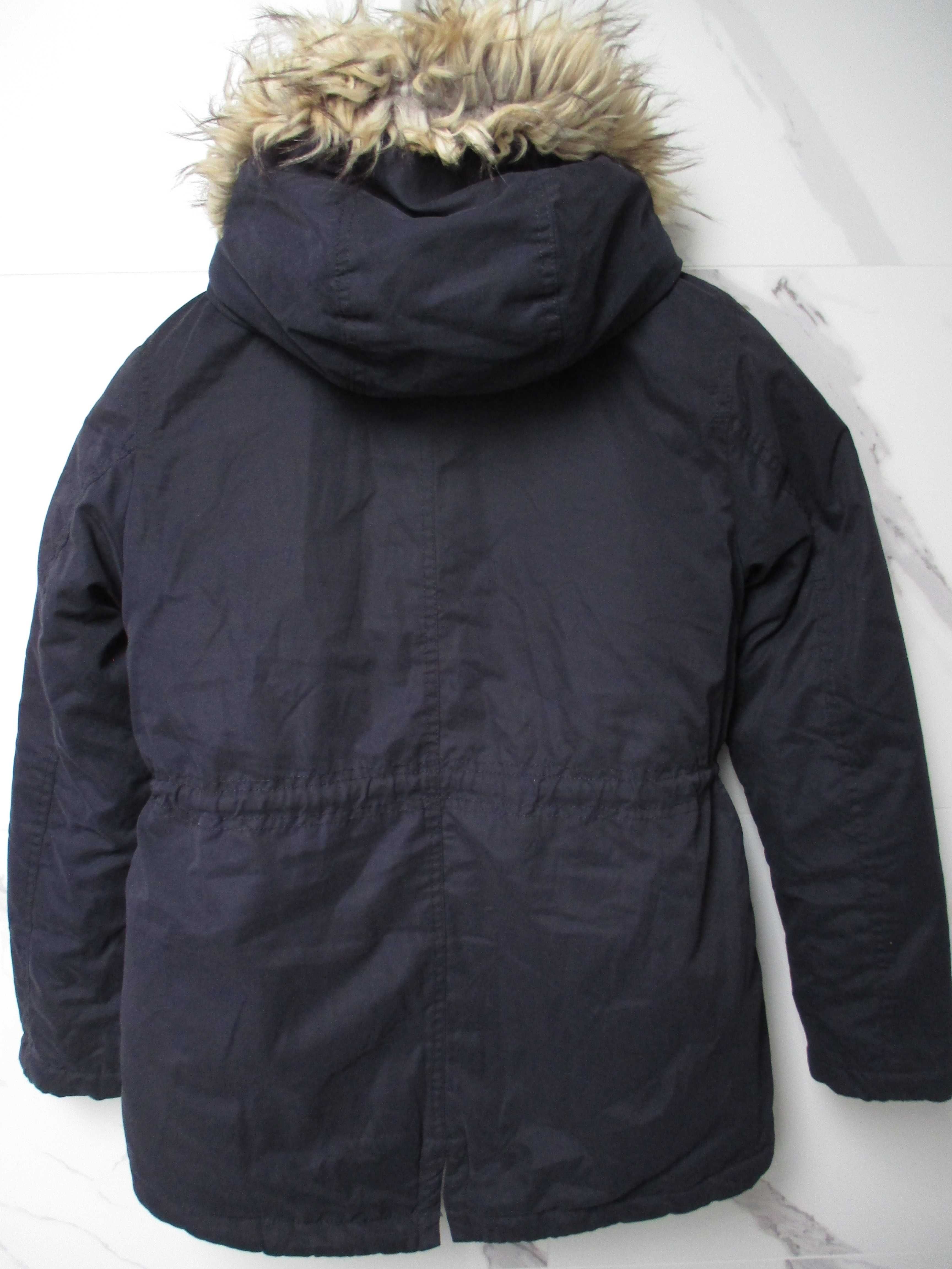 H&M kurtka parka zimowa 146 cm dla dziewczynki