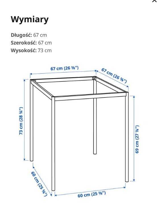 stolik ikea czarny