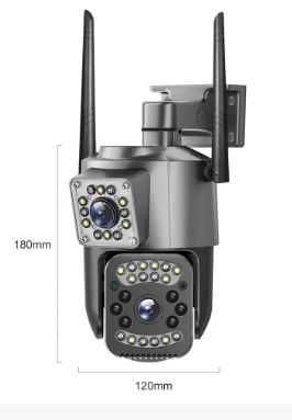 Камера з двома лінзами 4G Під SIM карту поворотна вулична PTZ IP, V380