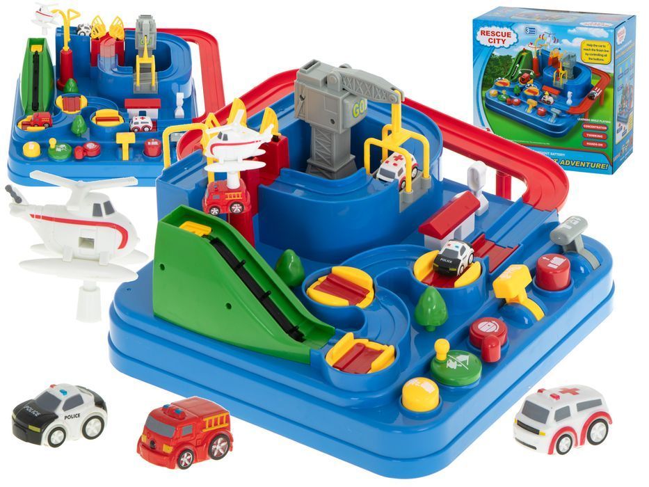 Tor Przeszkód Interaktywny Samochodowy Wyścigi Parking Pojazdy Zestaw