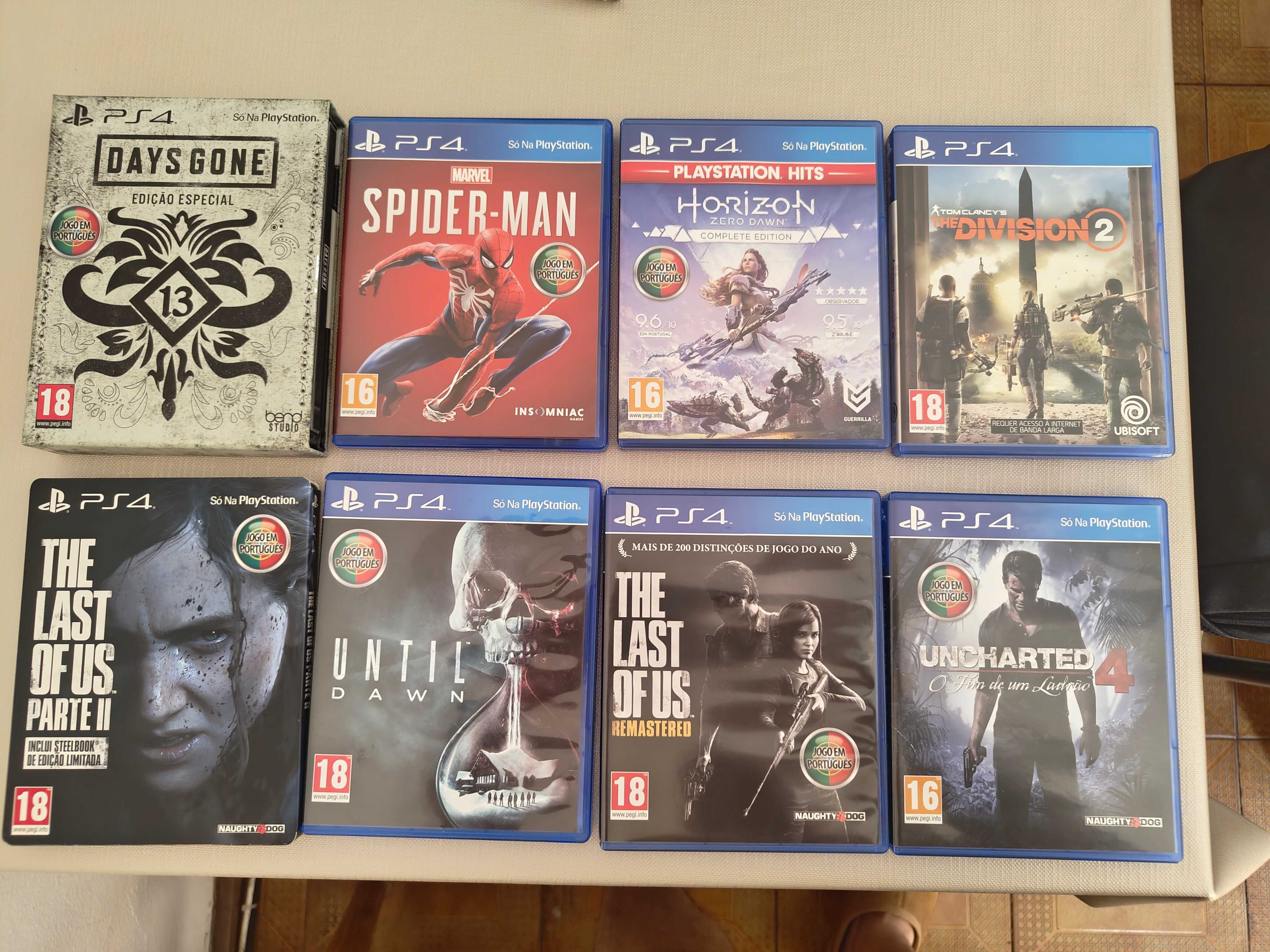 Jogos PS4/PS5 – The Last of Us, GTA V, Ghost of Tsushima, GT7, etc