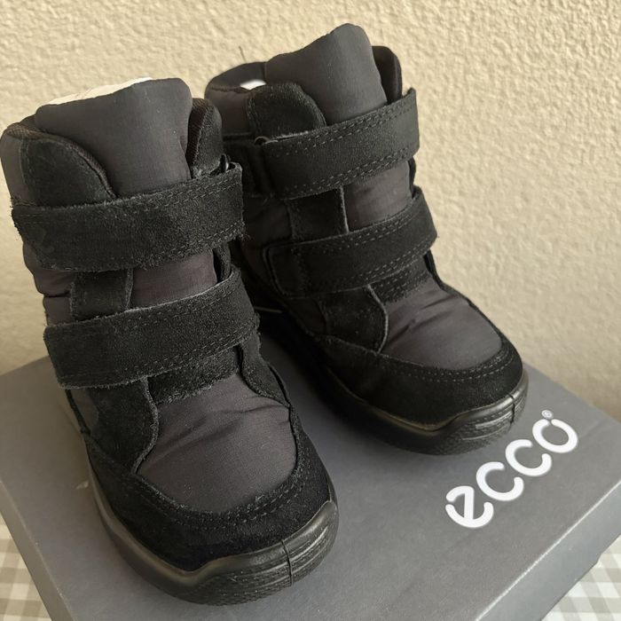 Дитячі черевики Ecco Urban mini, зимові чоботи, чорні 24 розмір
