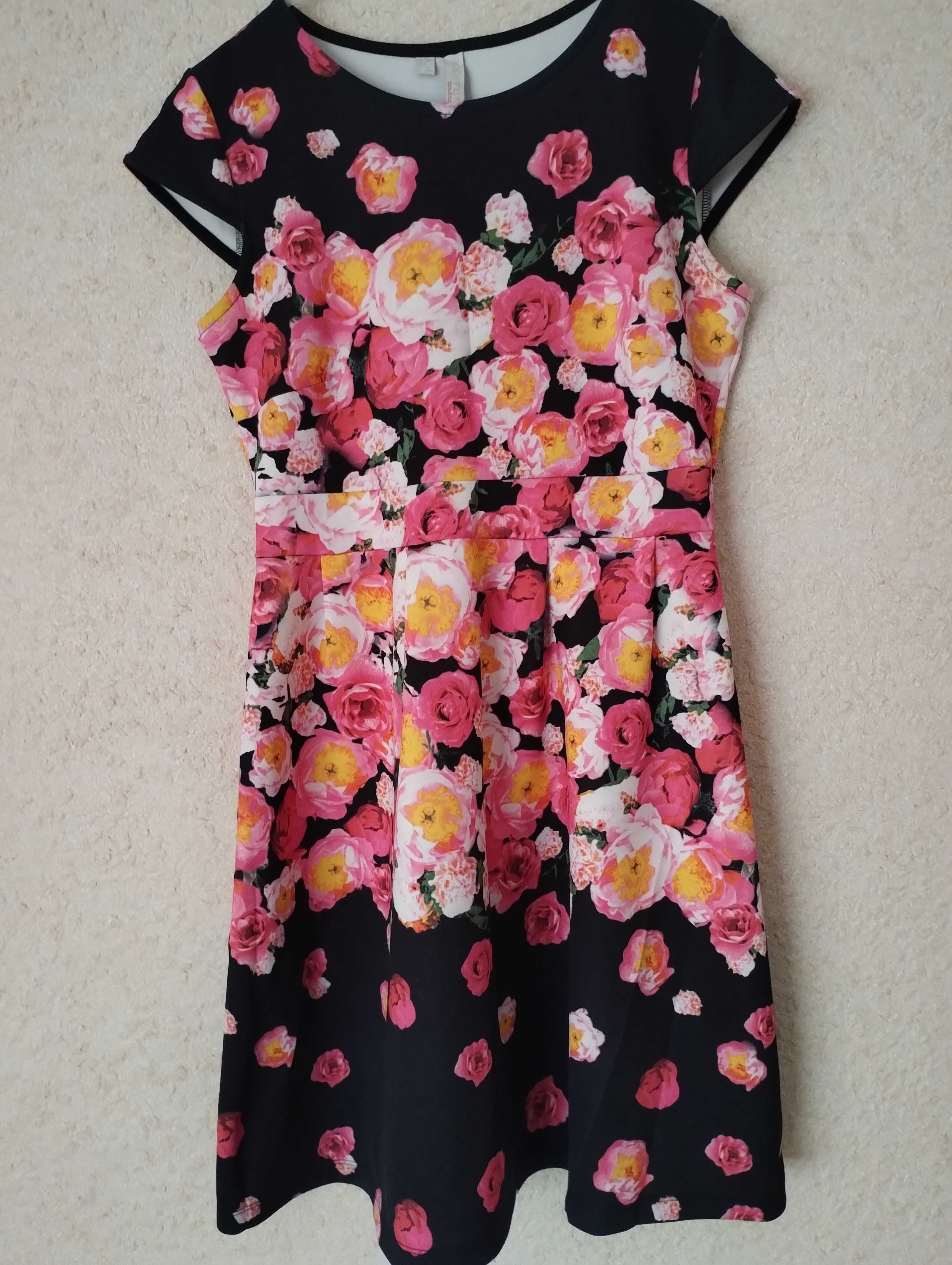 Sukienka kwiaty Bonprix 40 42