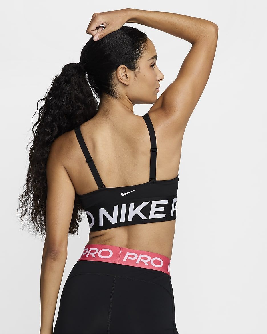 Оригінальний топ для занять спортом Nike Pro Indy Plunge Bra Bold