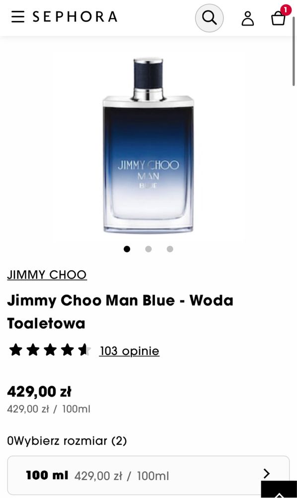Perfumy Jimmy choo MAN Blue