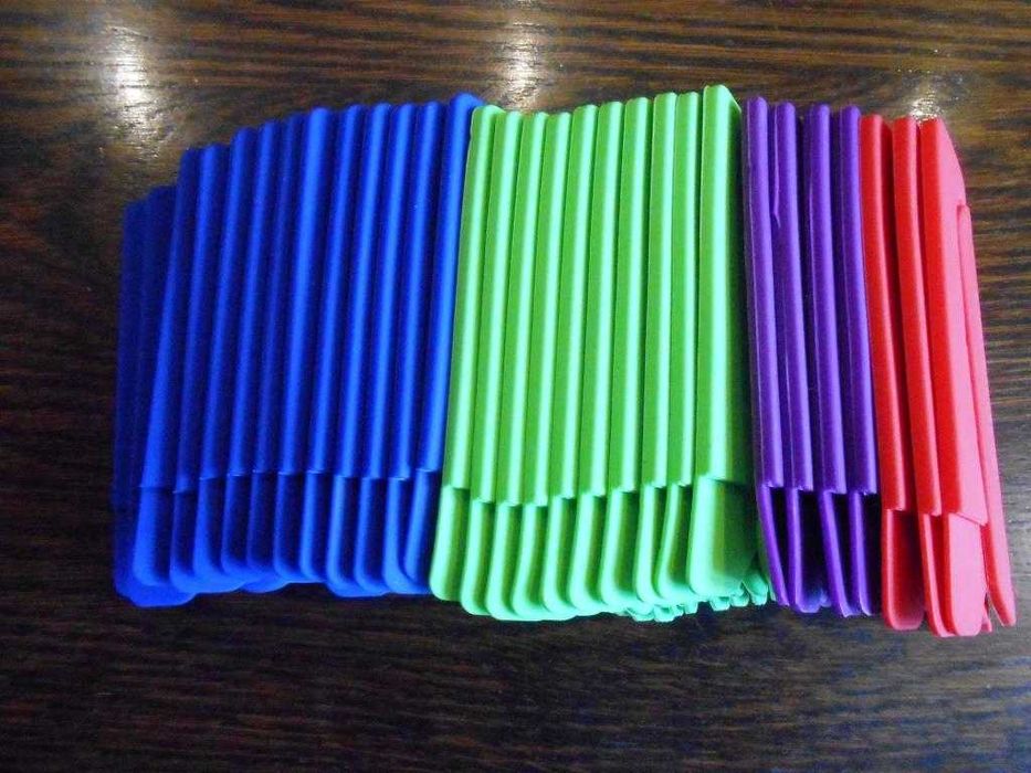 Uchwyt etui na karty, na telefon, "plecki" - 30 szt. różnokolorowe