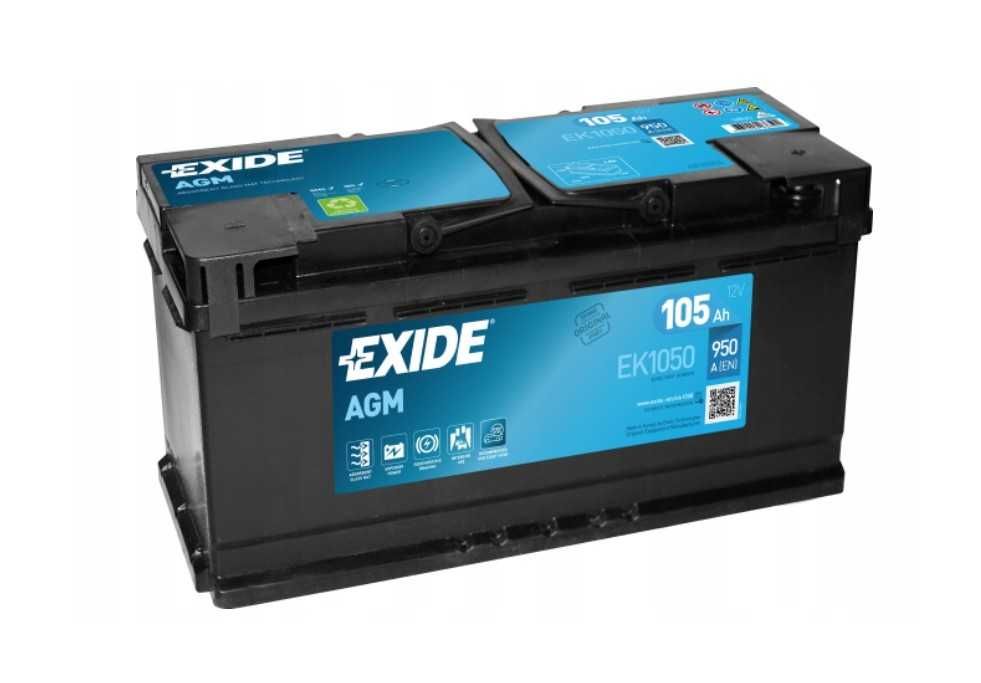 Akumulator EXIDE Start-Stop AGM 105AH 950A EK950