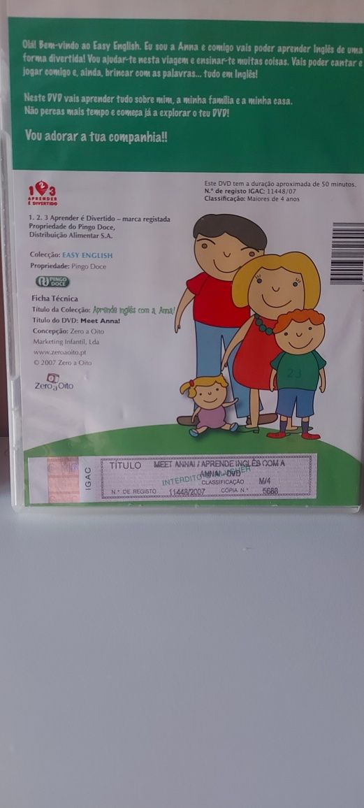 DVD's interativos para aprender ingles