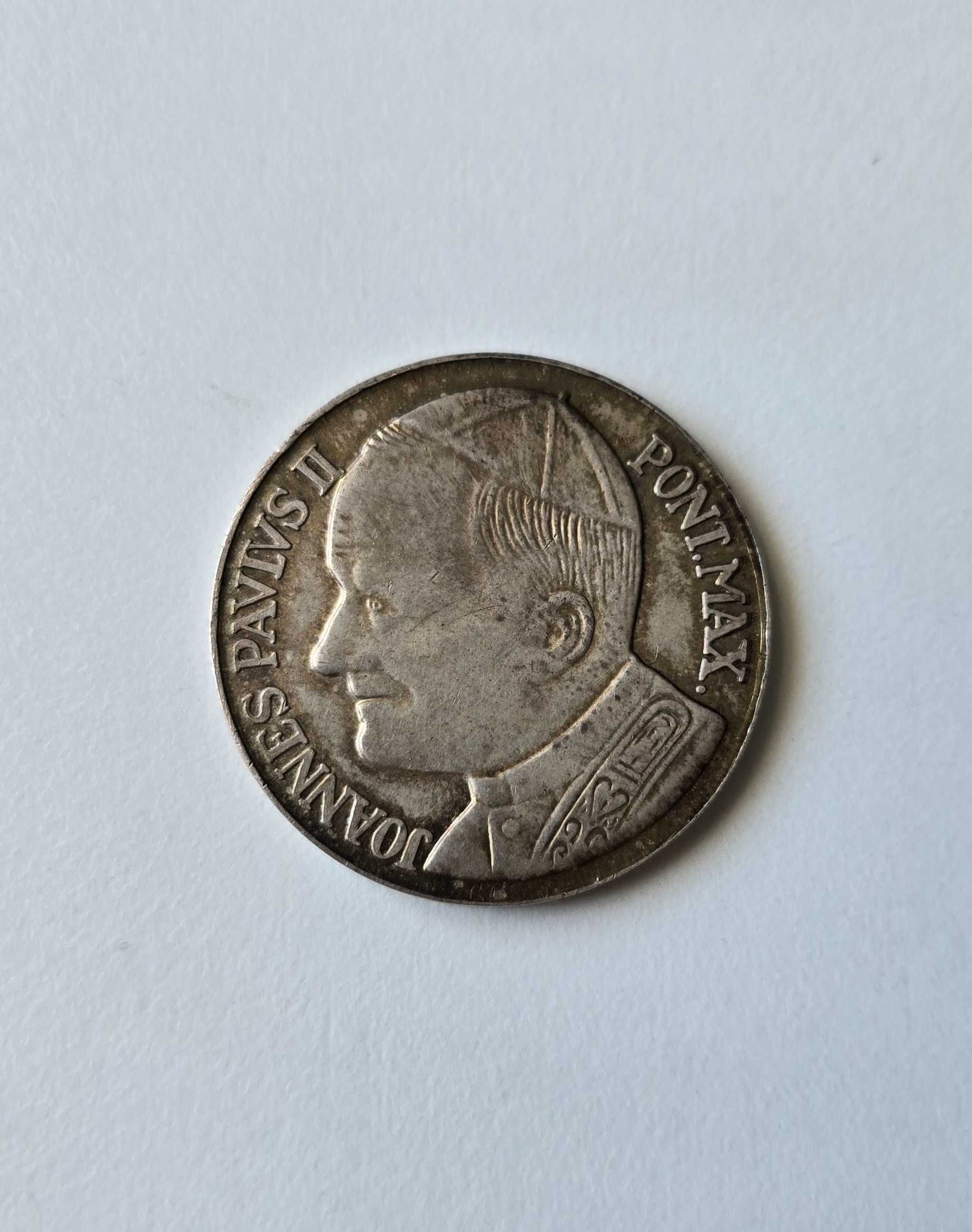 Srebrny numizmat medalion moneta Jan Paweł II srebro