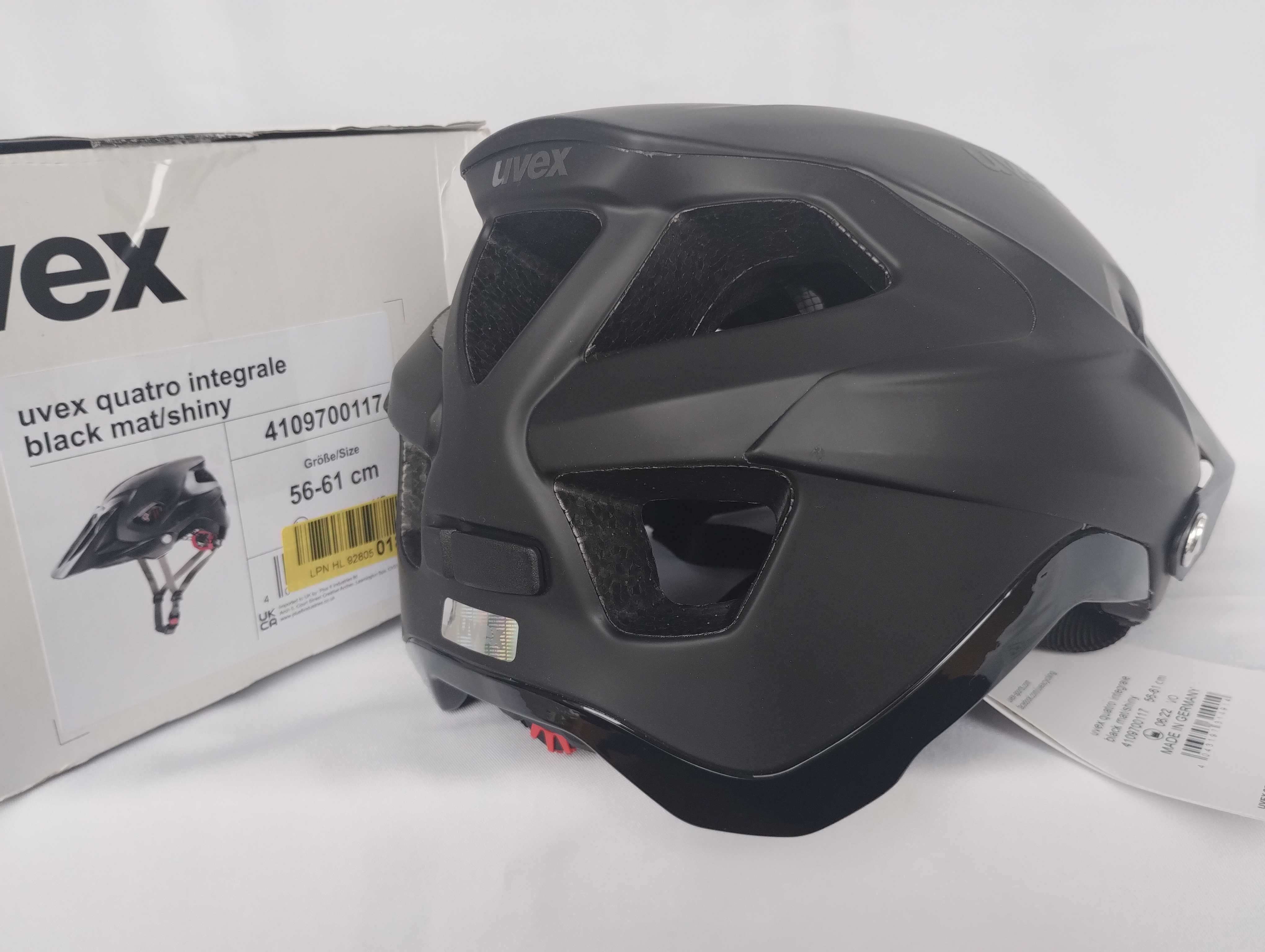 Kask rowerowy Uvex Quatro Integrale Black Mat/Shiny L 56-61cm