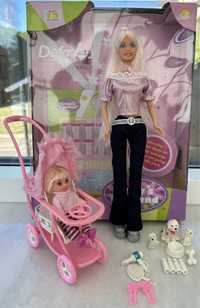 Лялька як Барбі Defa Lucy з коляскою, дитиною та аксесуарами