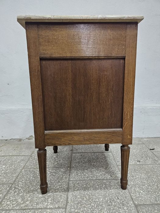 Komoda francuska z blatem marmurowym  szafka /