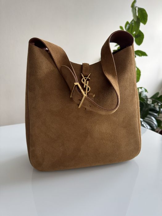 Brazowa skorzana torba SAINT LAUREN