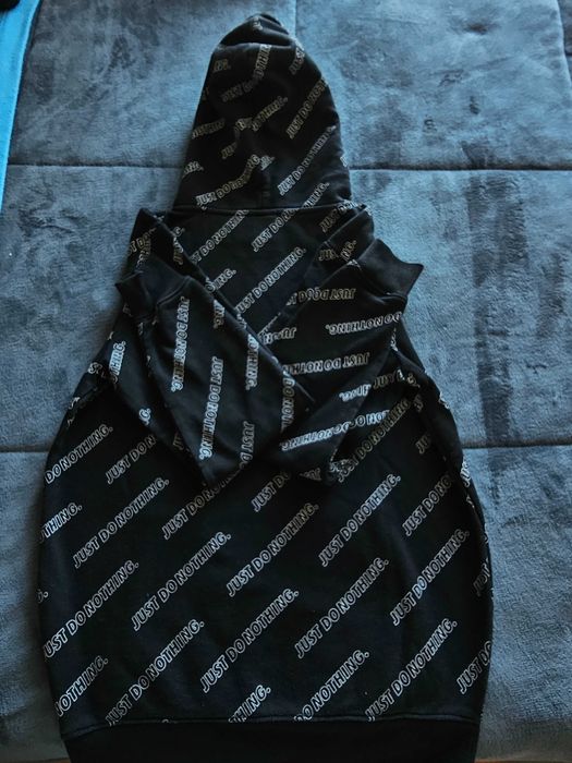 Hoodie FSBN Preto Tamanho S - Padrão "Just Do Nothing" - Novo Estado