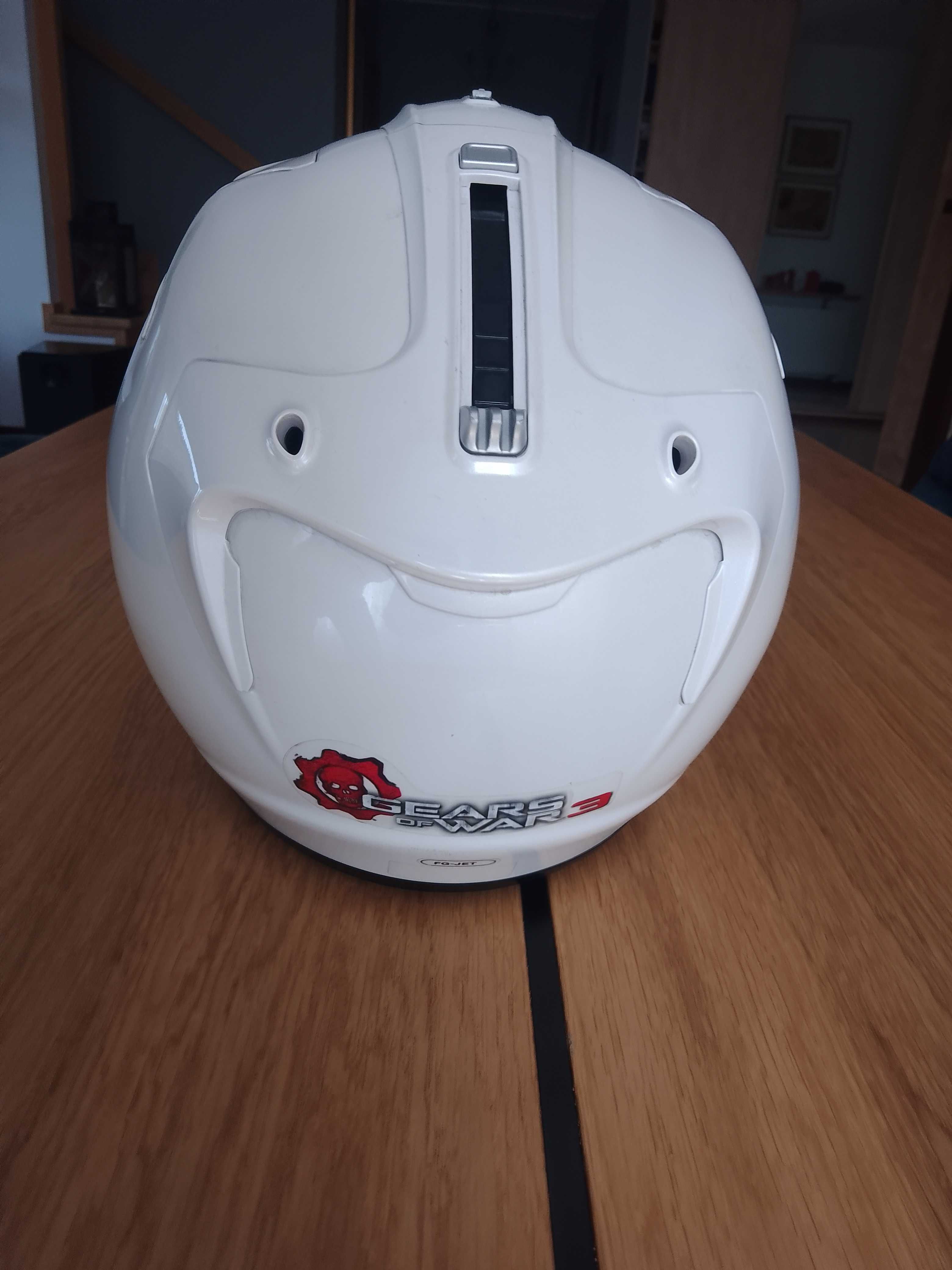 Kask motocyklowy biały otwarty HJC-JET rozmiar M