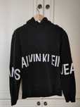 Bluza chłopięca Calvin Klein Jeans z kapturem rozm. M 15-17 lat czarna