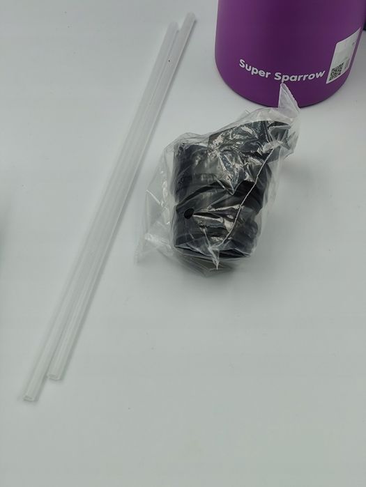 butelka termos na wodę sparrow fioletowa 1000ml ze stali nierdzewnej