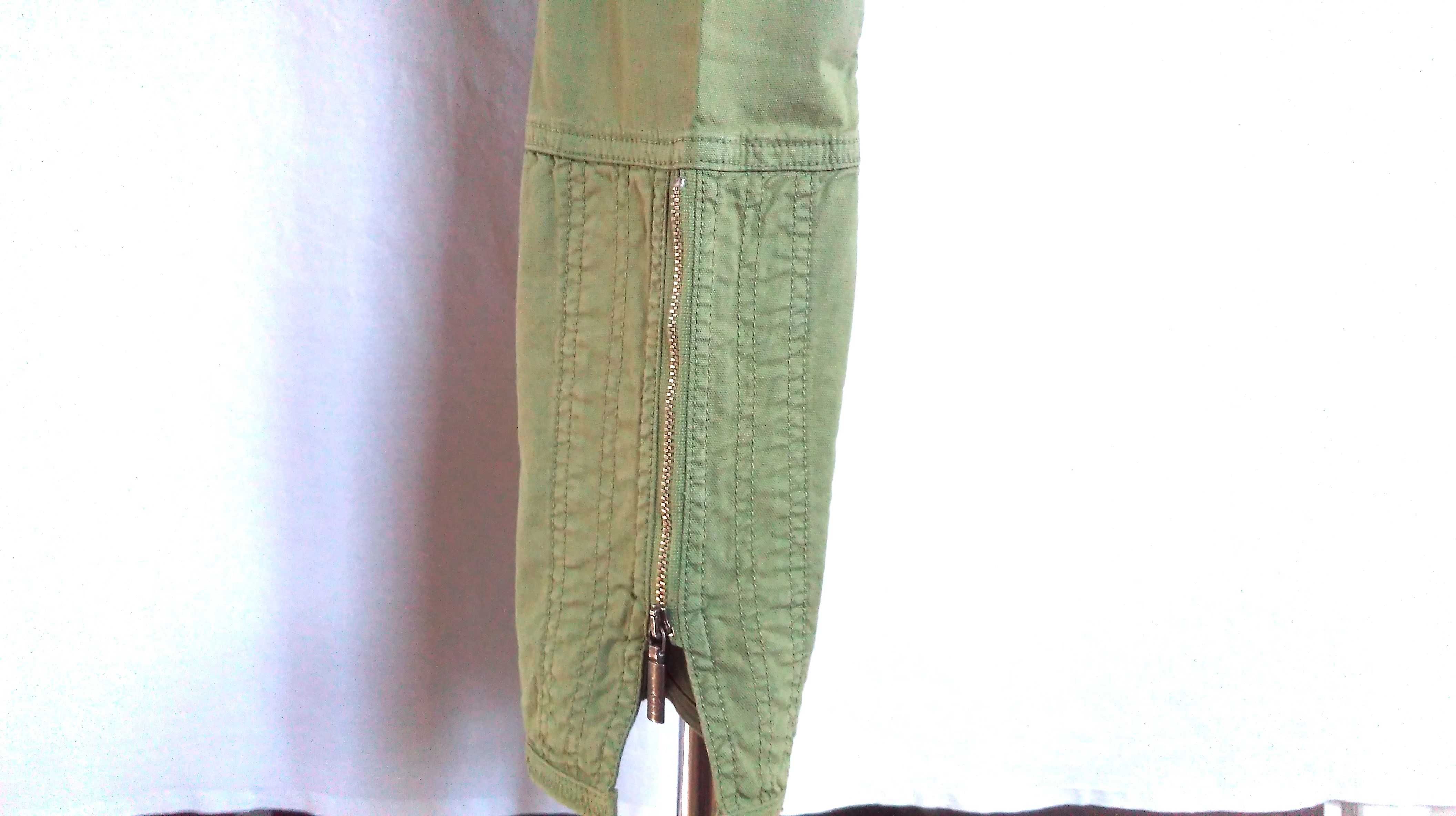 SPODNIE damskie Zielone r. S/M stan bdb