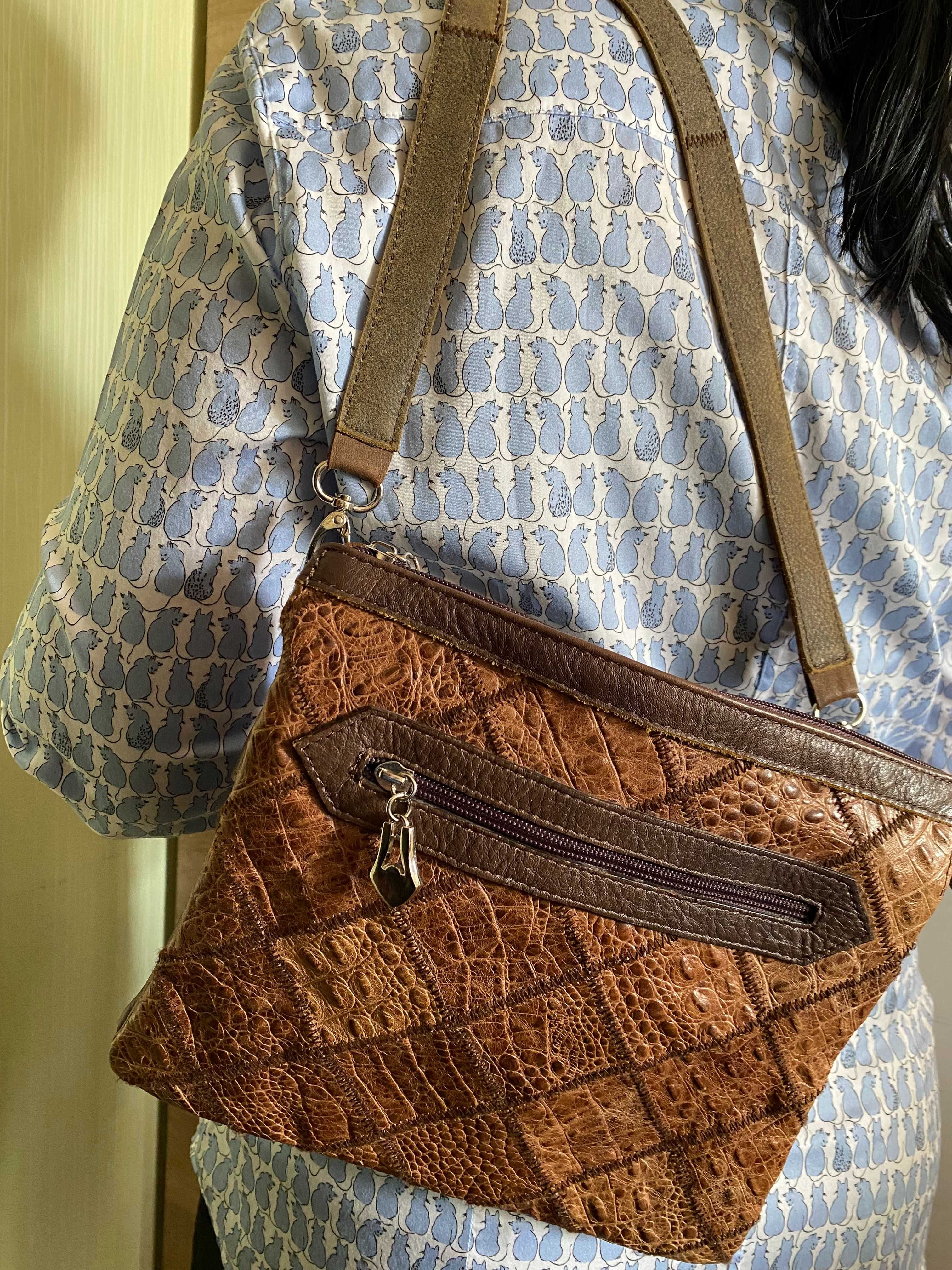 Елегантна жіноча сумочка з натуральної шкіри