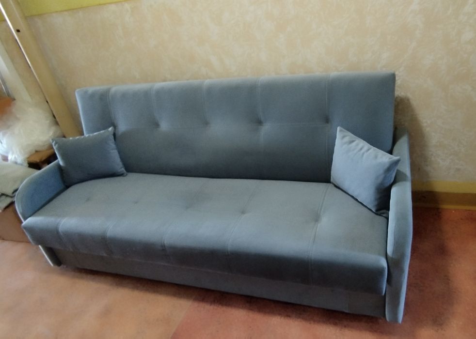 Wersalka rozkładana szara