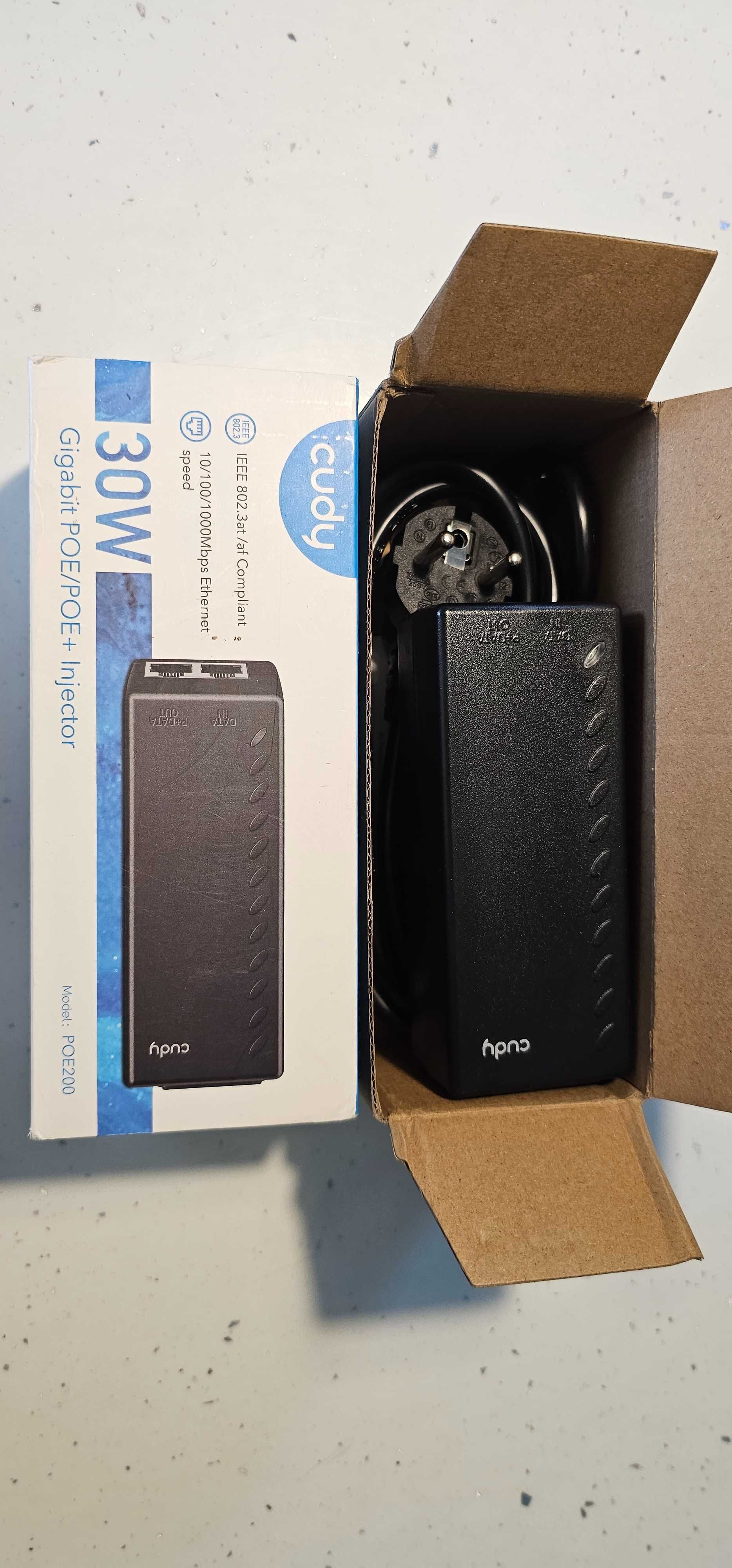 Adapter Cudy POE200 30W Gigabit POE POE+ injektor
