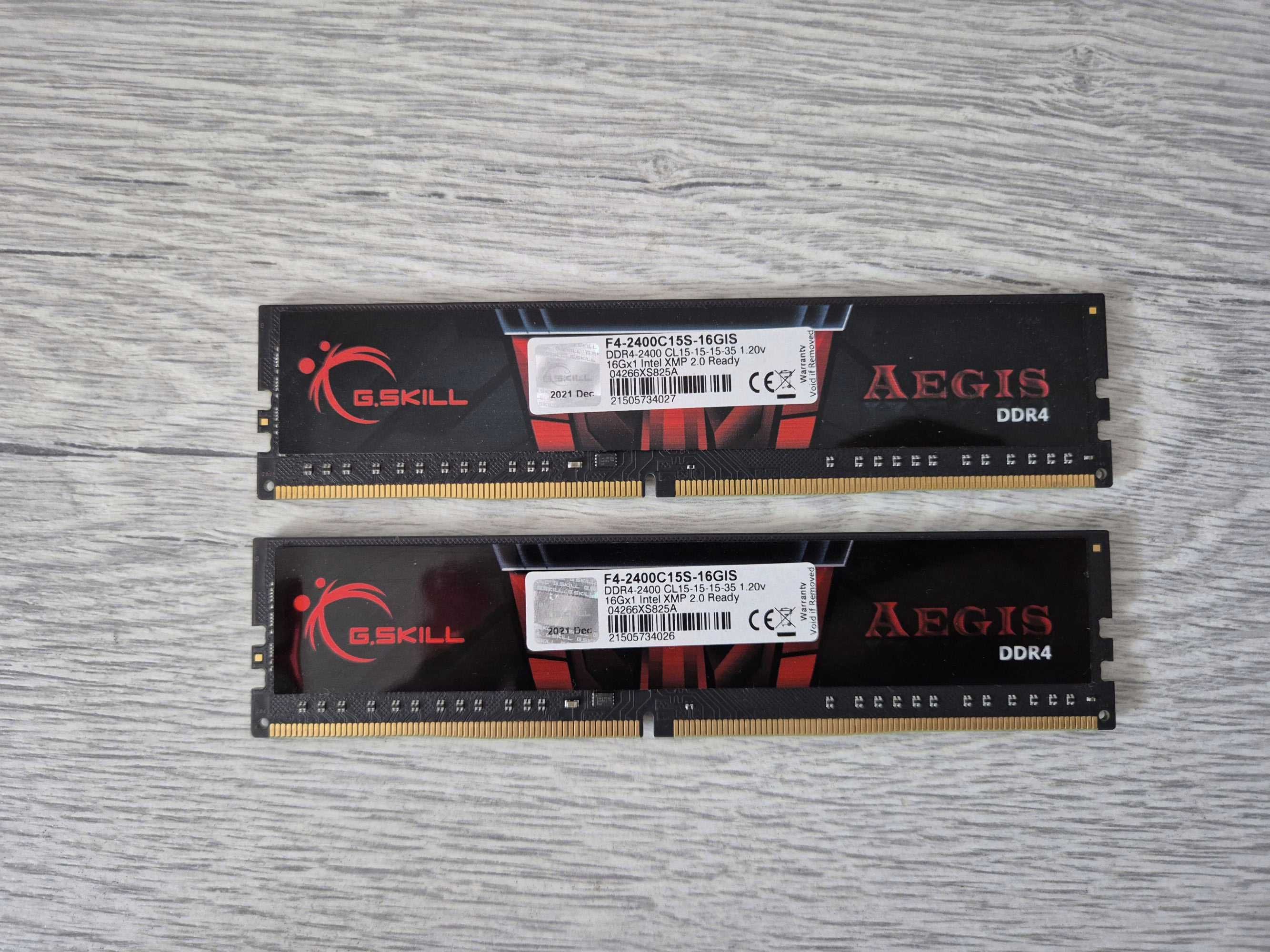 пам'ять DDR4 32GB Kit (2x16) 2400MHz G.Skill AEGIS. Trade-in