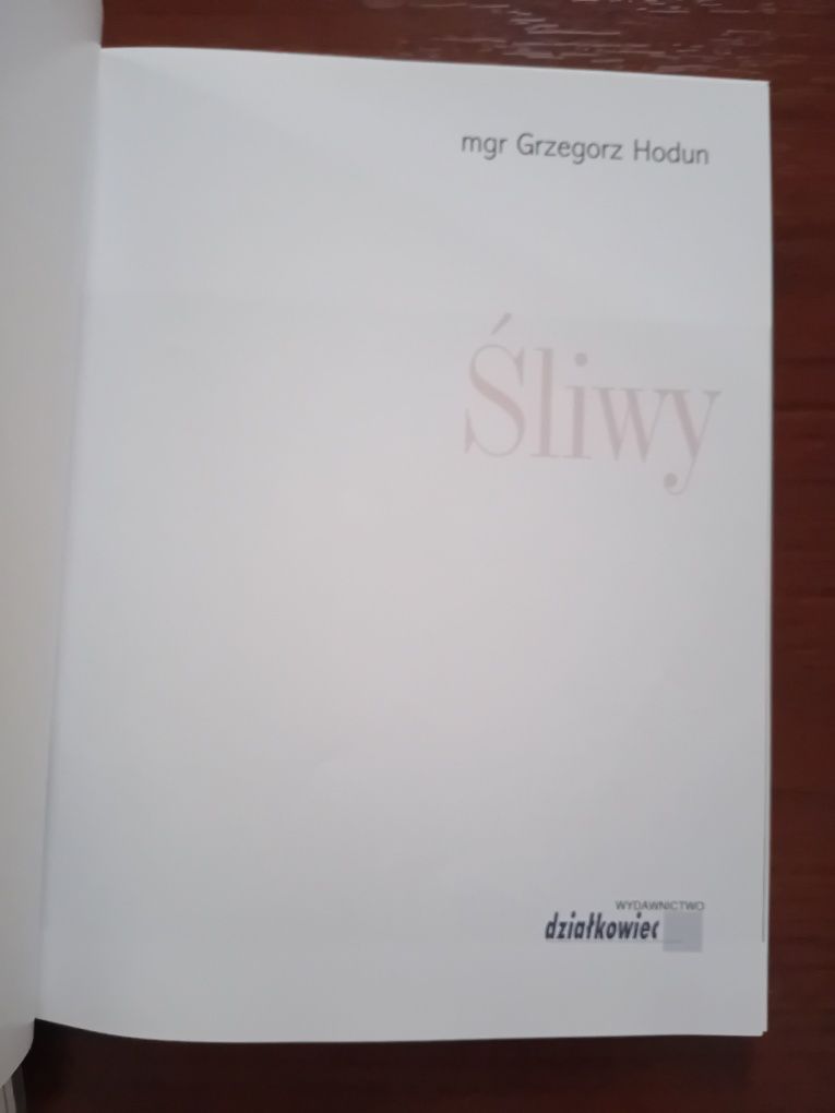 Śliwy Grzegorz Hodun wydawnictwo działkowiec