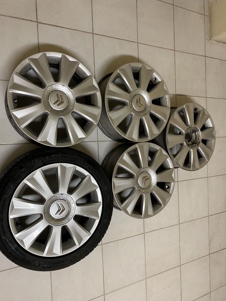 5 Jantes 17” 4x108 citroen berlingo c2 c3 c4 peugeot vtr vts ds3