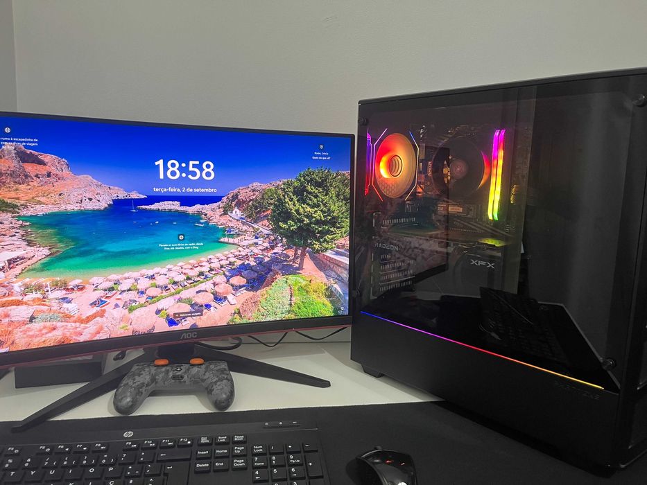 PC Gamer Ryzen 5 5600 + Radeon RX 7600 – Alto Desempenho!