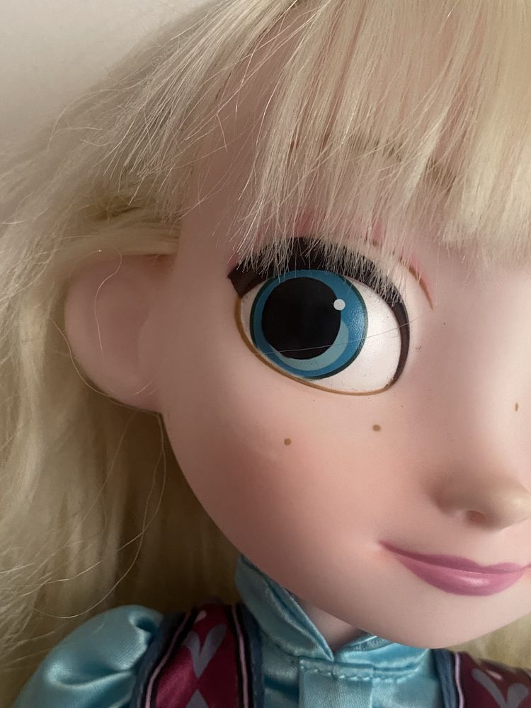 Boneca grande animator Elsa Frozen Disney princesa pequena