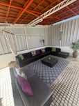 Conjunto de sofas jardim