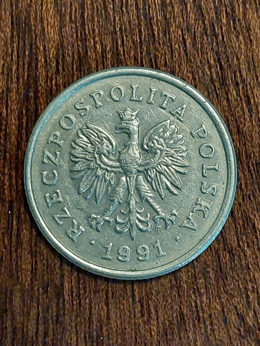 Moeda da Polónia ( 50 Groszy) do Ano de 1991