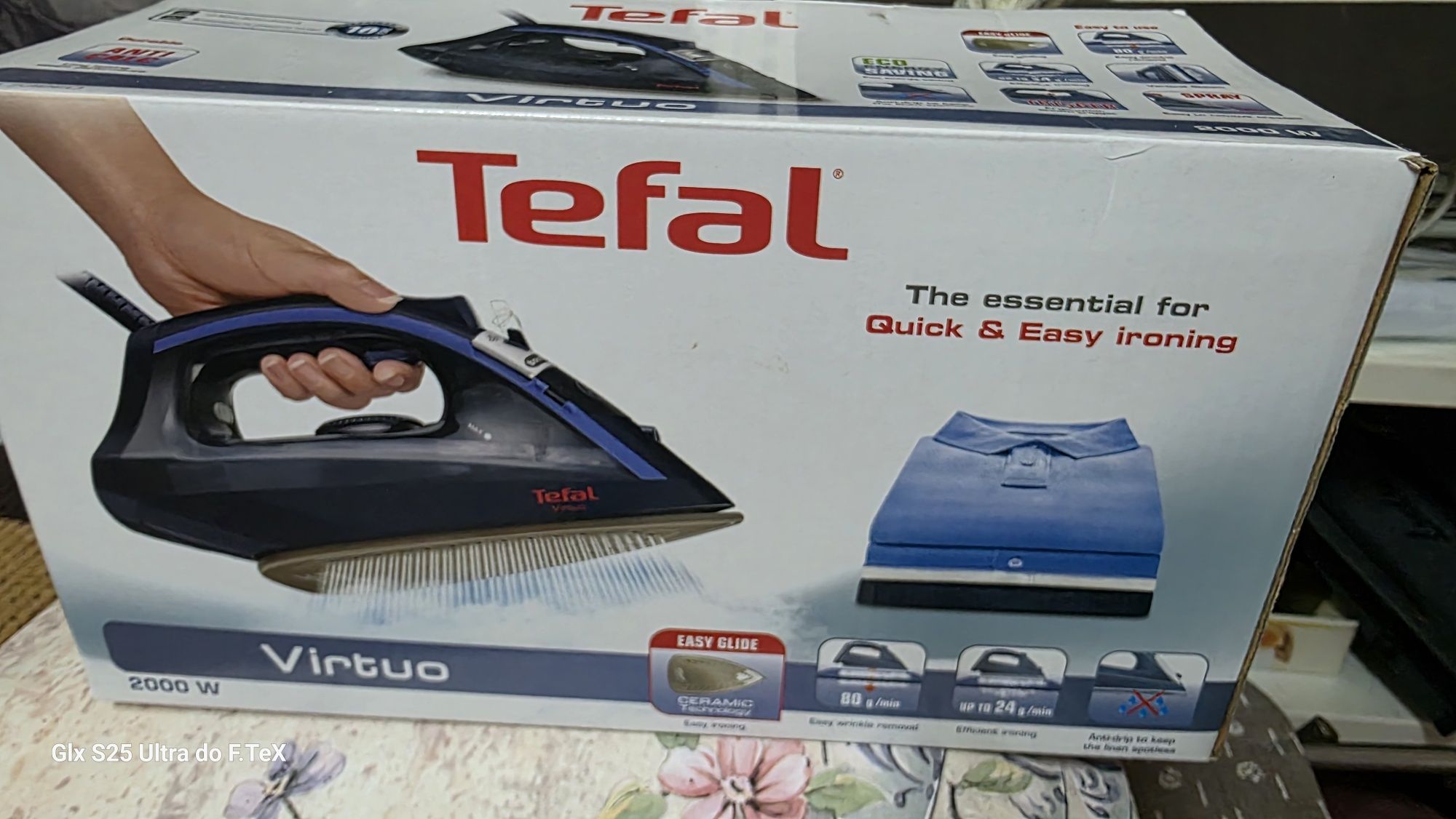 Ferro engomar tefal virtuo bom estado