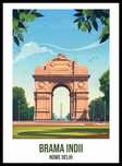 Plakat 40x55cm Brama Indii