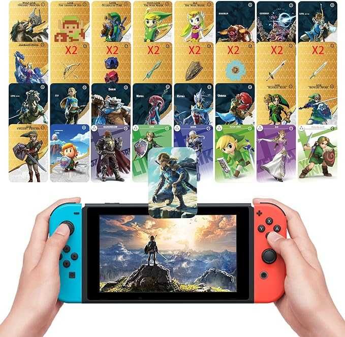 Karty NFC SwitchLite Breath of The Wild Tears ofThe Kingdom 40 gier