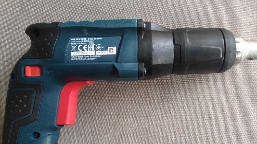 Bosch GSR 18 V-EC TE Wkrętarka do regipsow z magazynkiem głowicą