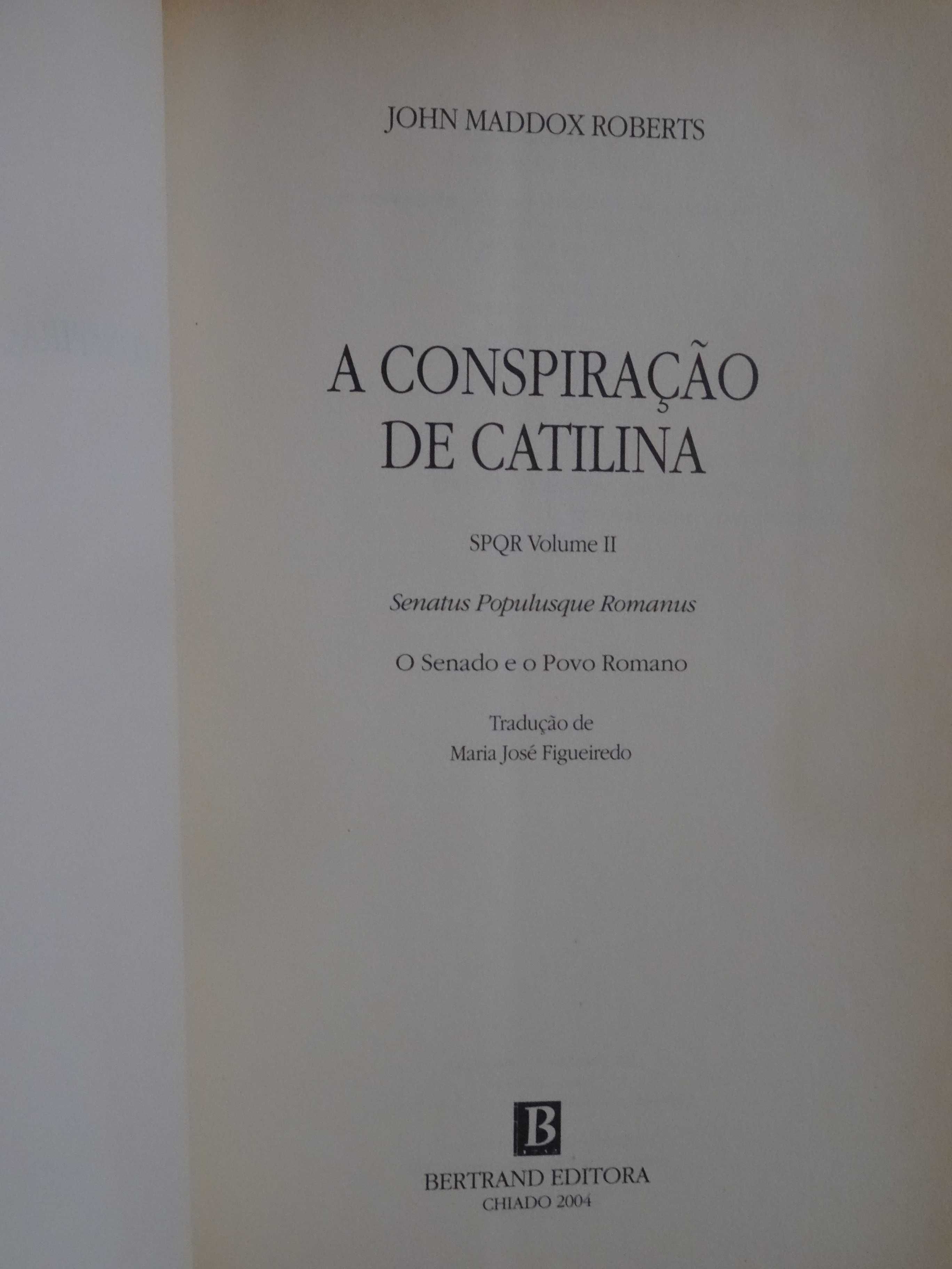 A Conspiração de Catilina de John Maddox Roberts