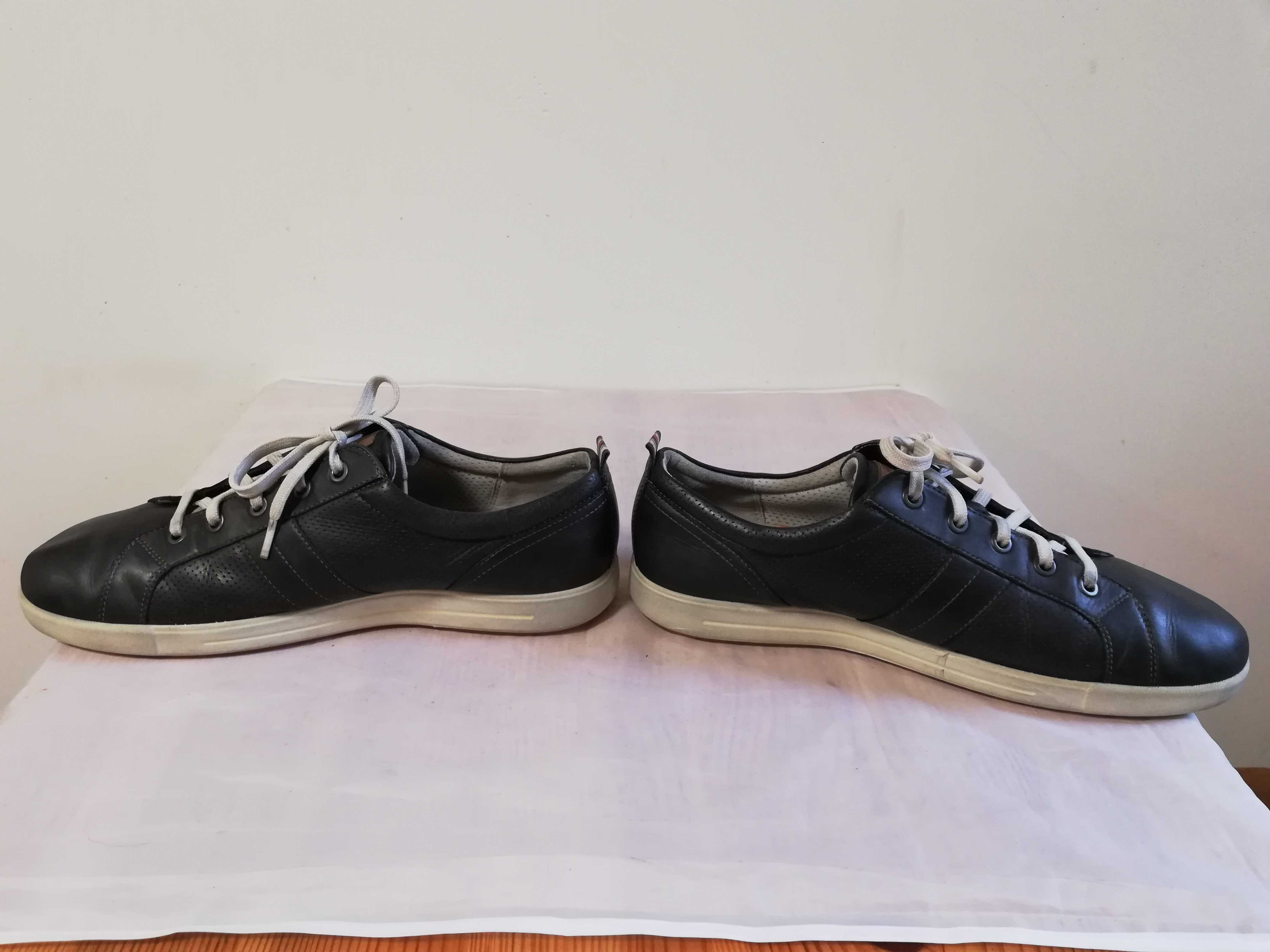 Buty męskie skórzane ECCO Soft r. 46 wkł 30,5 cm