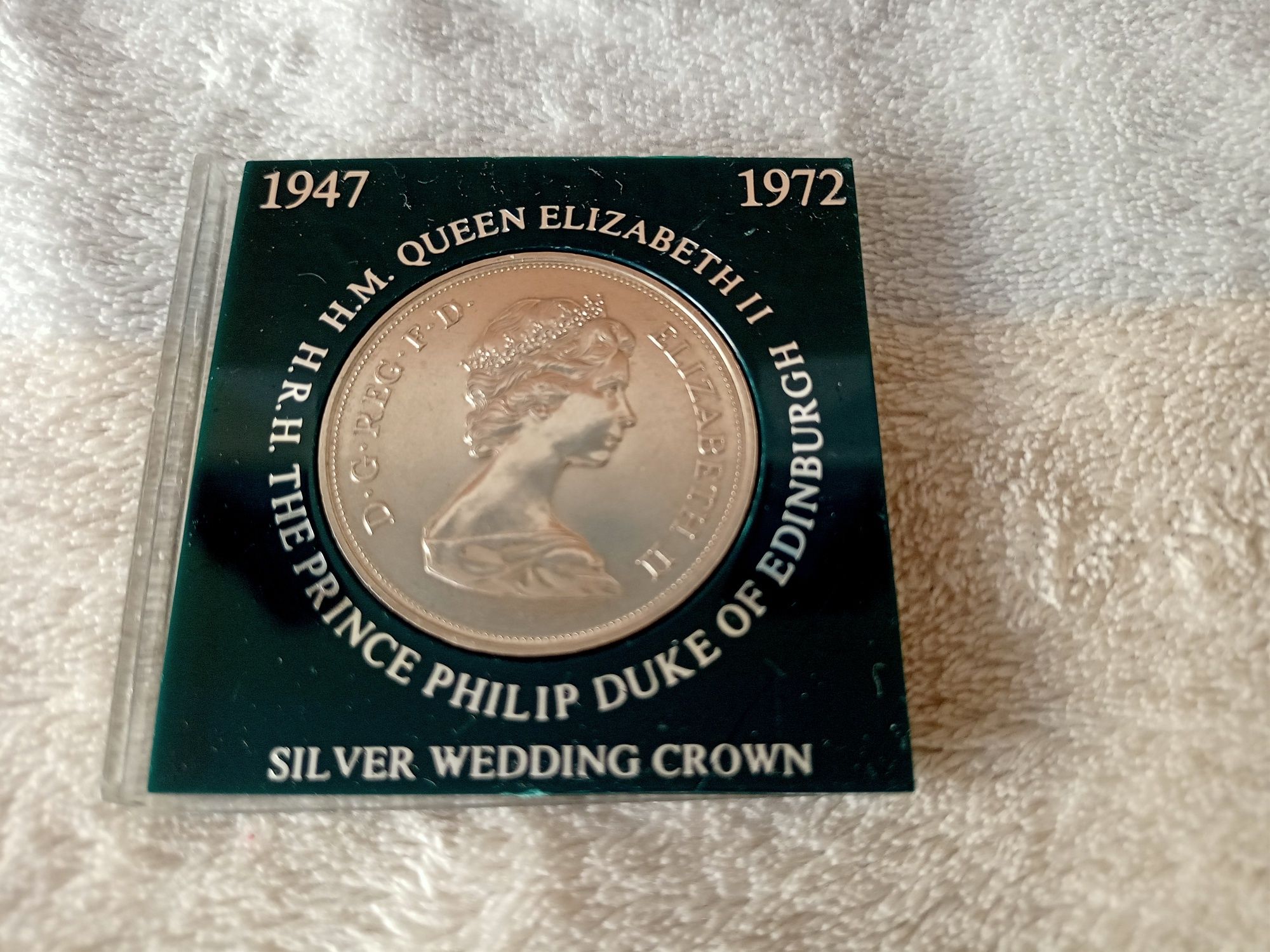 Moneta Królowa Elżbieta  II  Jubileusz 25 lecia zaślubin medal z 1972r