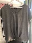 T-shirt bluzeczka szara w serek 42/44