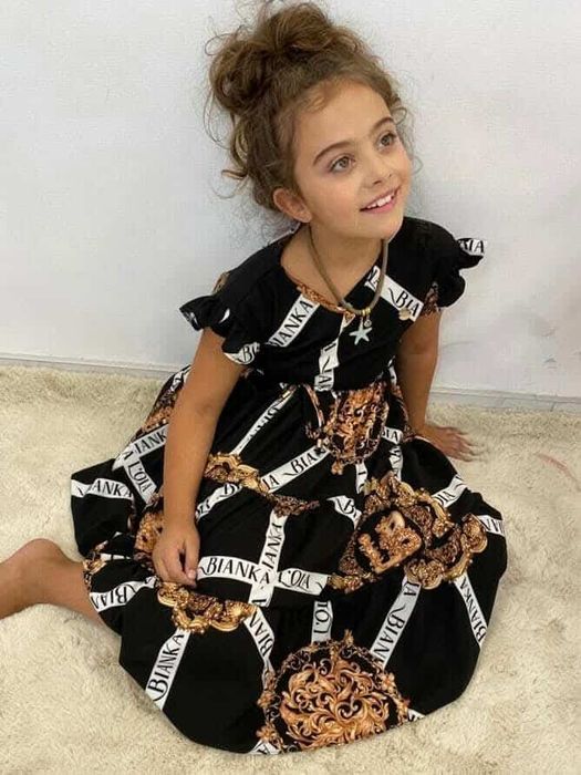 Piękne sukienki letnie trzy kolory dziewczynka Lola bianka