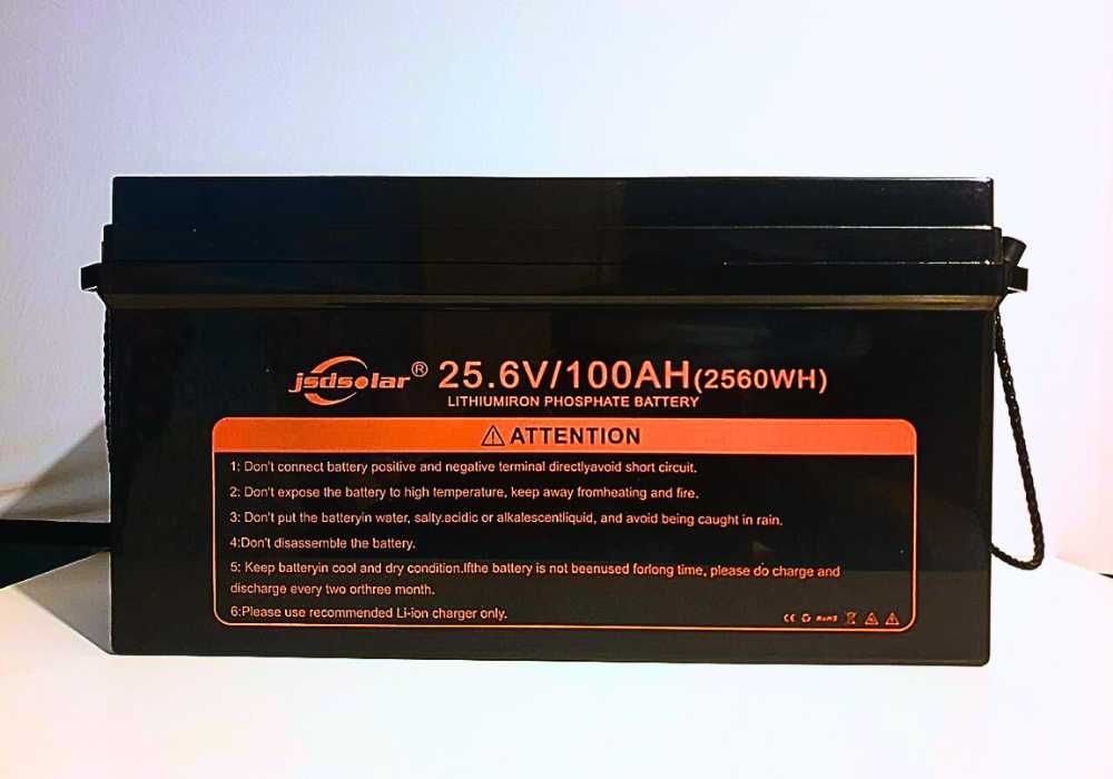 Акумулятор Smat BMS JSDsolar LiFePo4 25,6v 100ah 2560wh