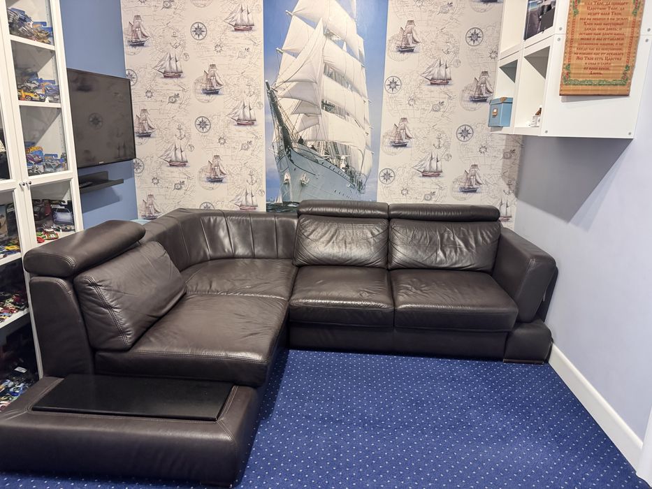 Kanapa Gala Collezione skóra natural. z funkcją spania, schowek