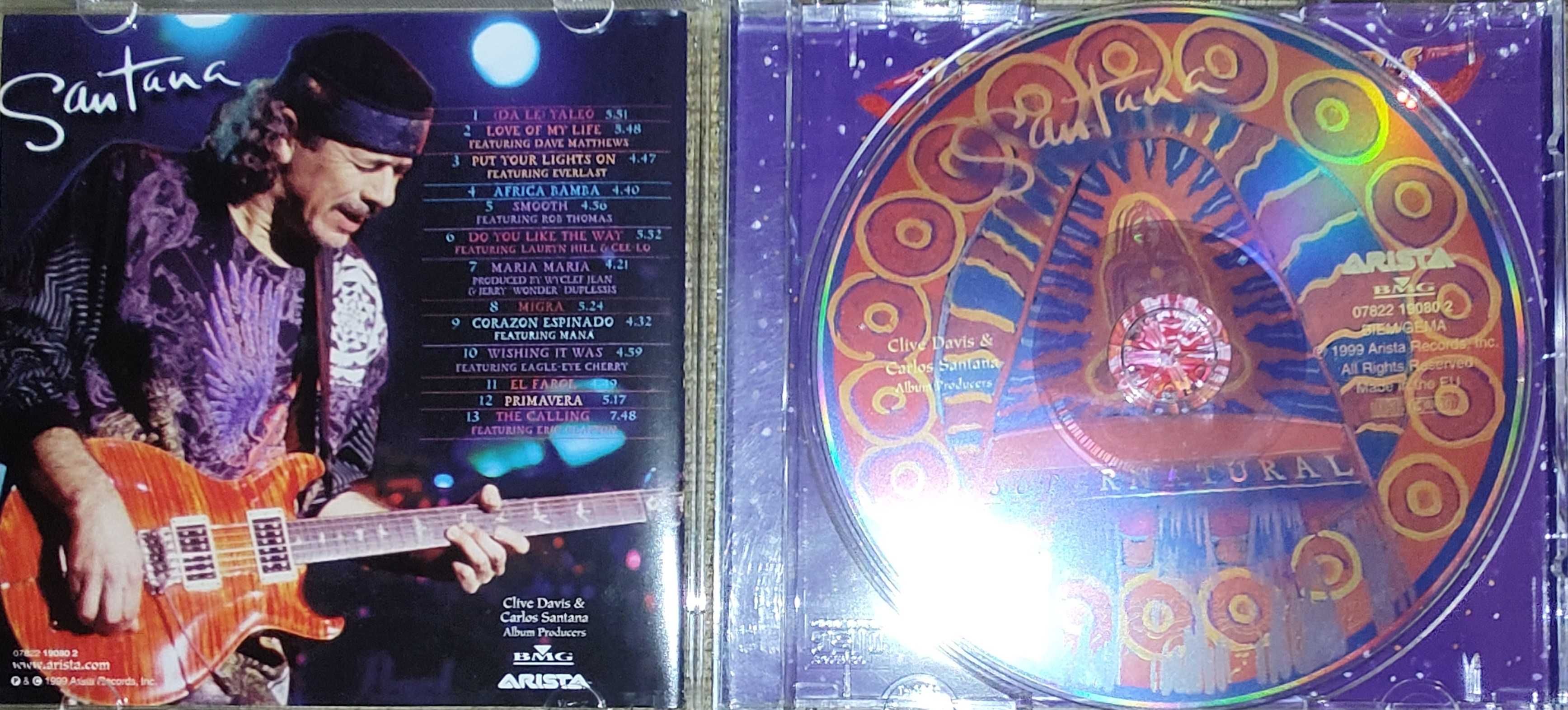 Carlos Santana - "SUPERNATURAL" płyta CD, Latino