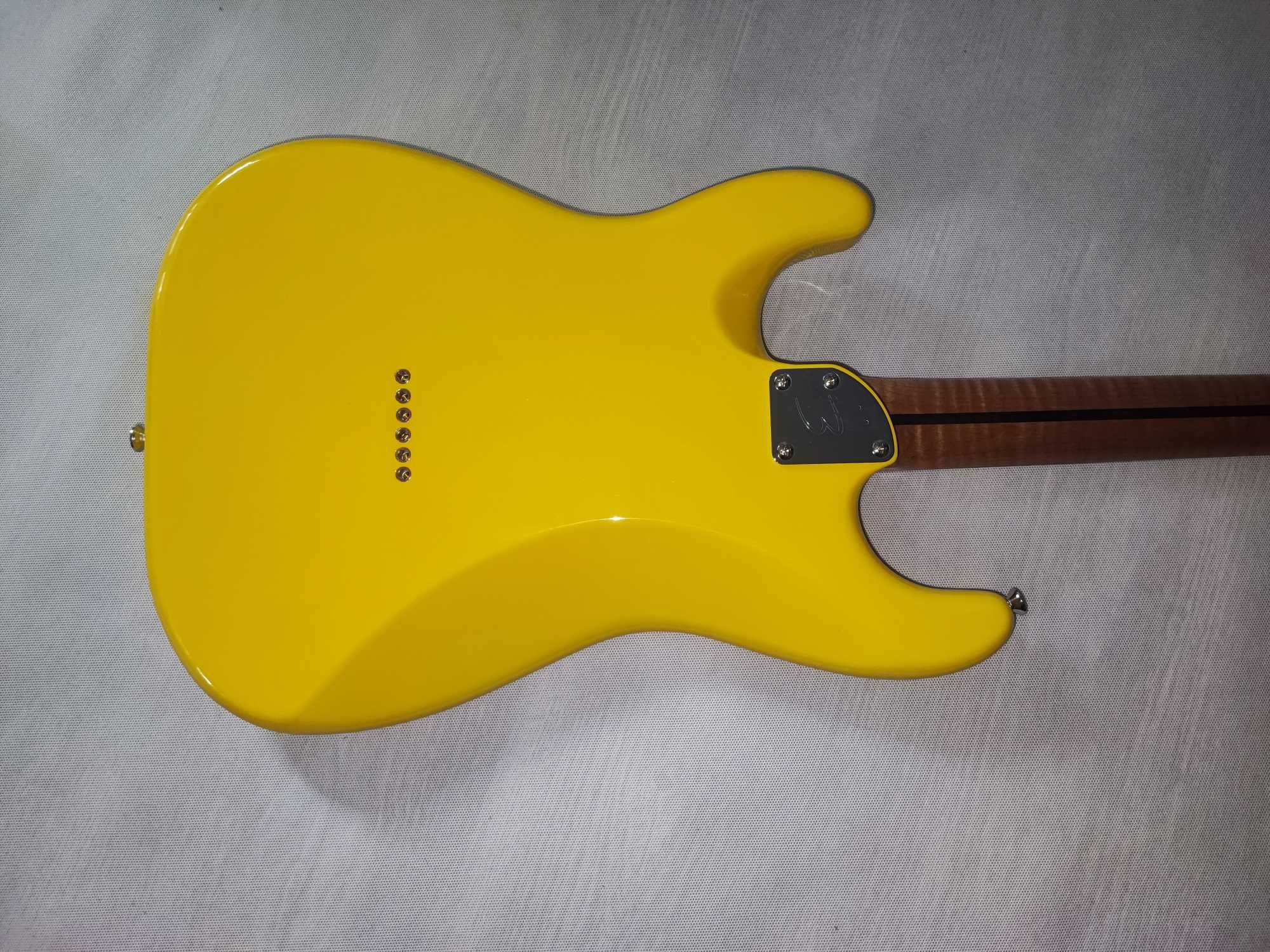 HARLEY BENTON ST-MODERN HH PLUS Yellow gitara stratocaster ustawiona