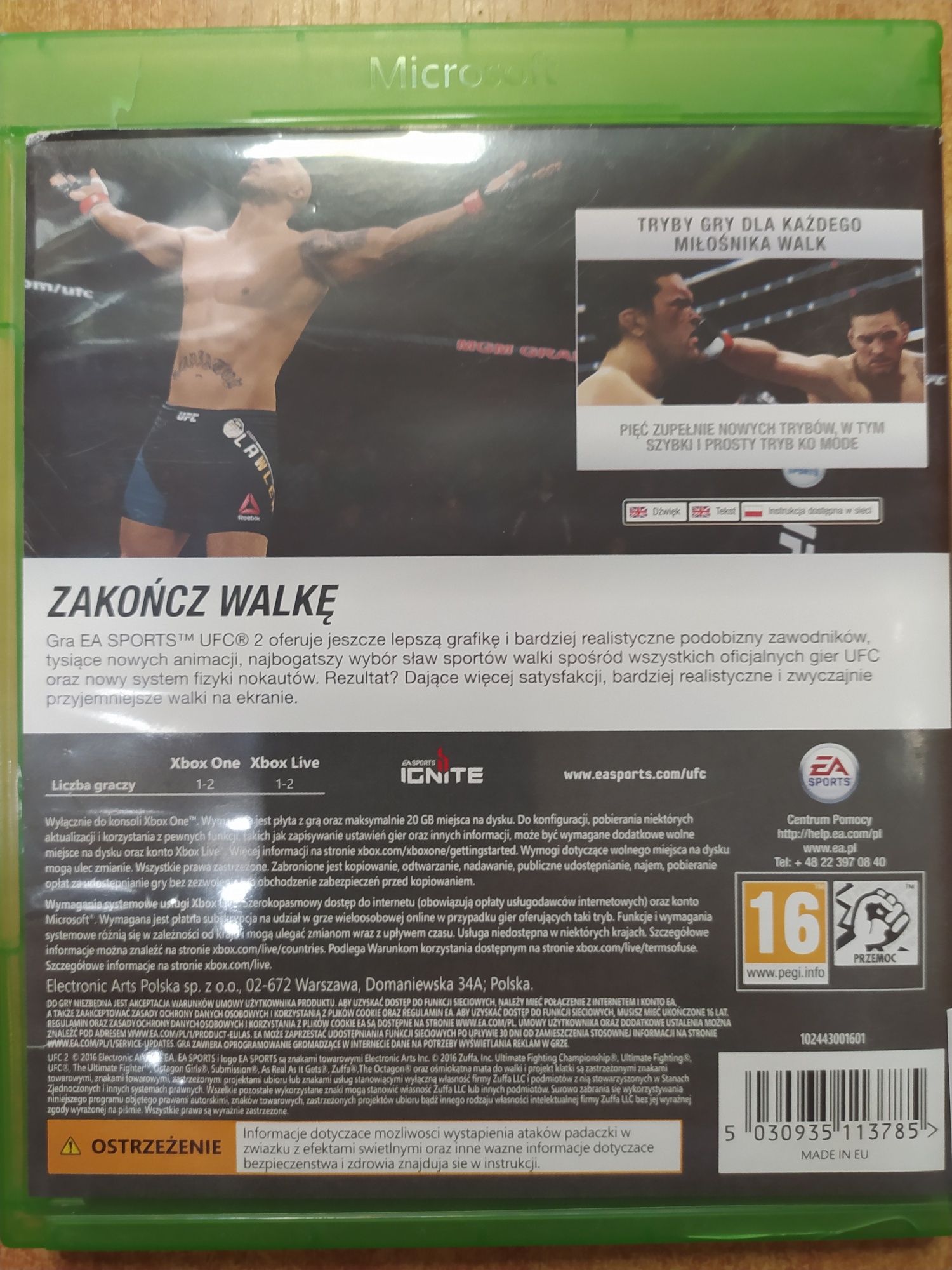 GRA NA XBOX ONE UFC 2 Lombard Krosno