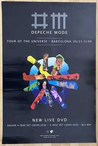 Depeche Mode Tour Of The Universe DVD plakat reklamowy